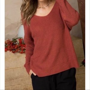 Twist Back Sweater
